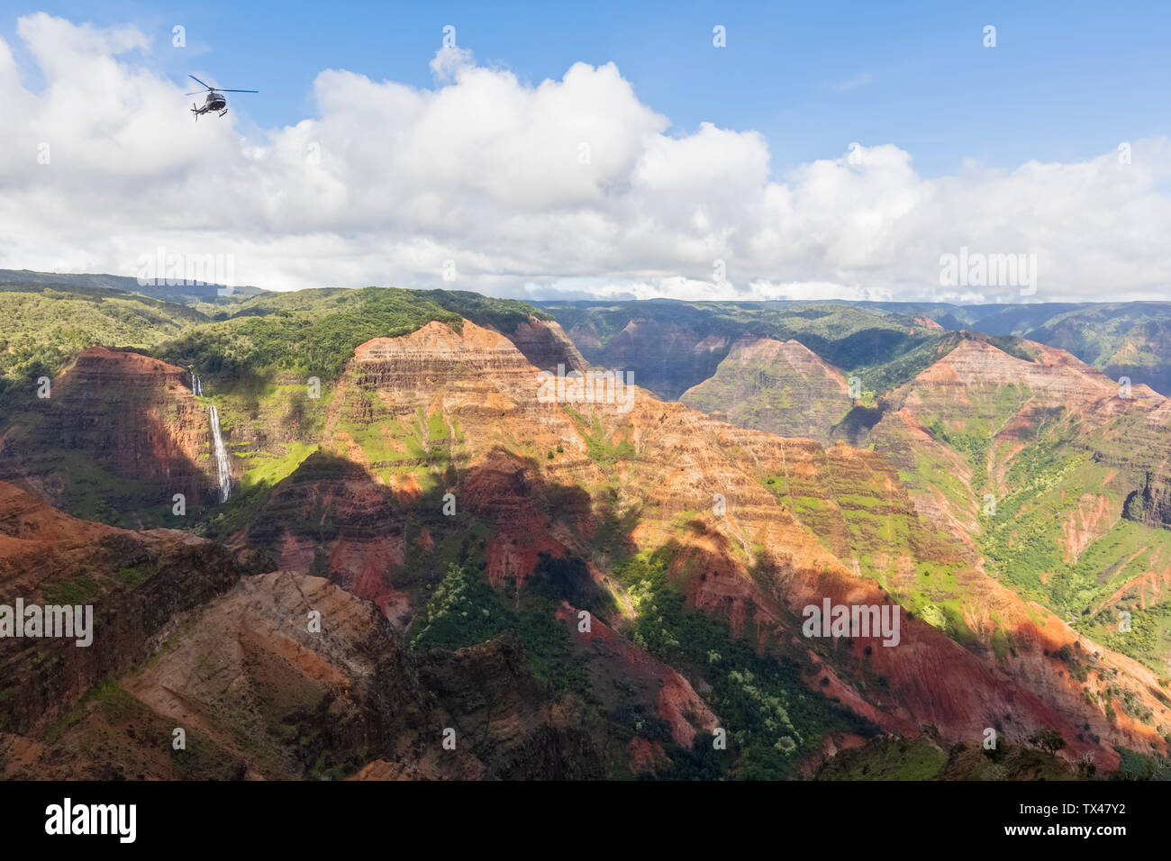 USA, Hawaii, Kauai, Waimea Canyon State Park, Blick über Waimea Canyon Stockfoto