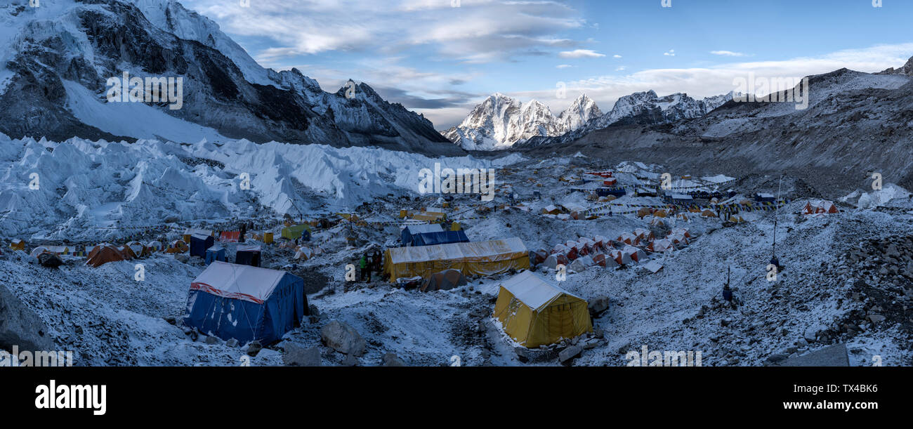 Nepal, Solo Khumbu, Everest Base Camp Stockfoto