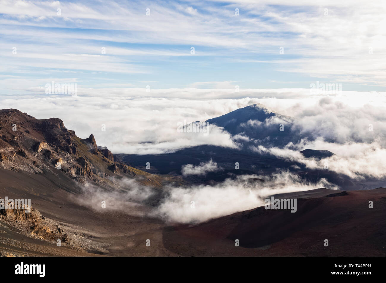 Krater des Haleakala Vulkan Haleakala National Park, Florida, USA Stockfoto