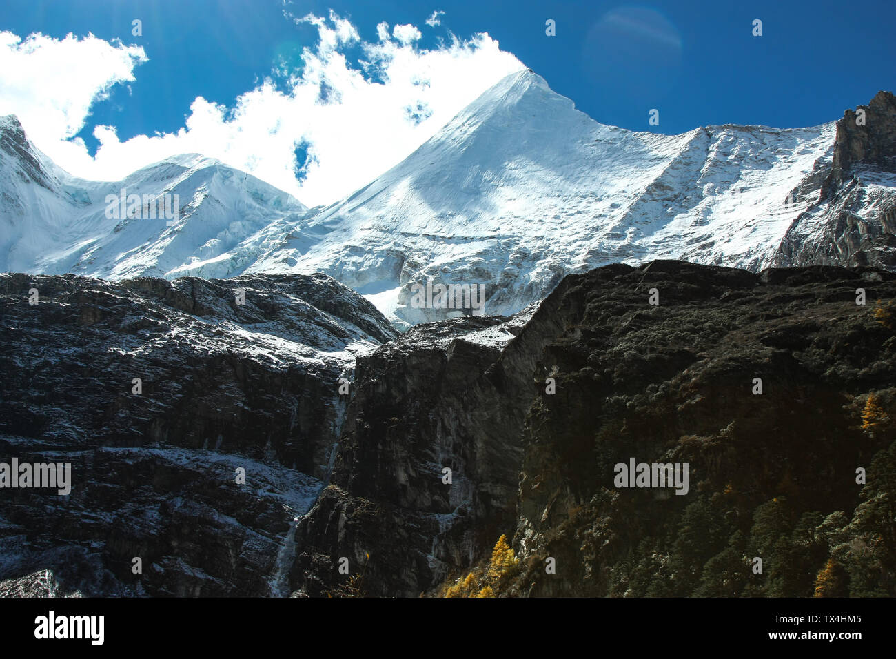 Taocheng Aden einen genaueren Blick auf Yang Mai-yong Nehmen Stockfoto