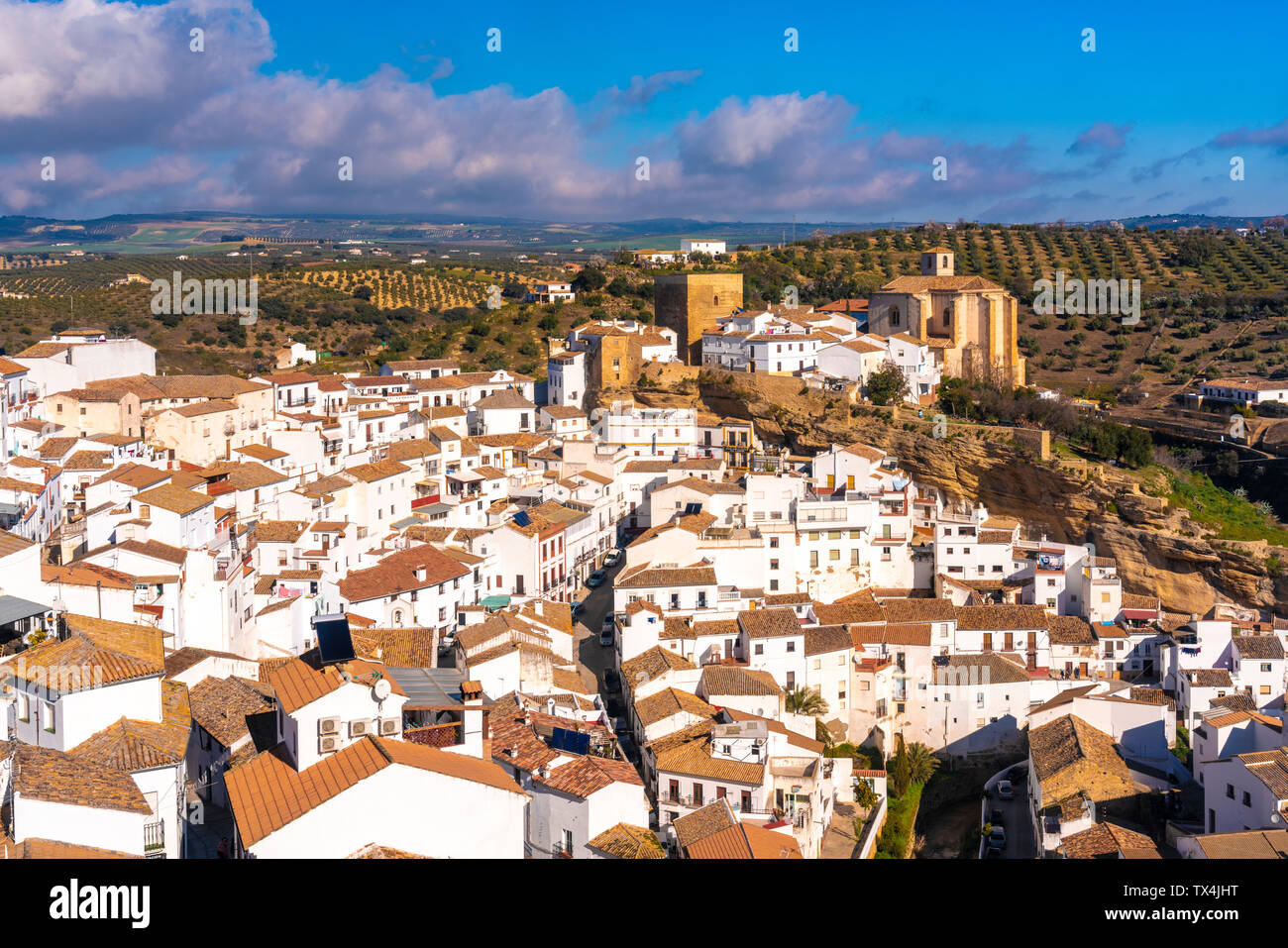 Spanien, Andalusien, Provinz Cadiz, Setenil de las Bodegas Stockfoto