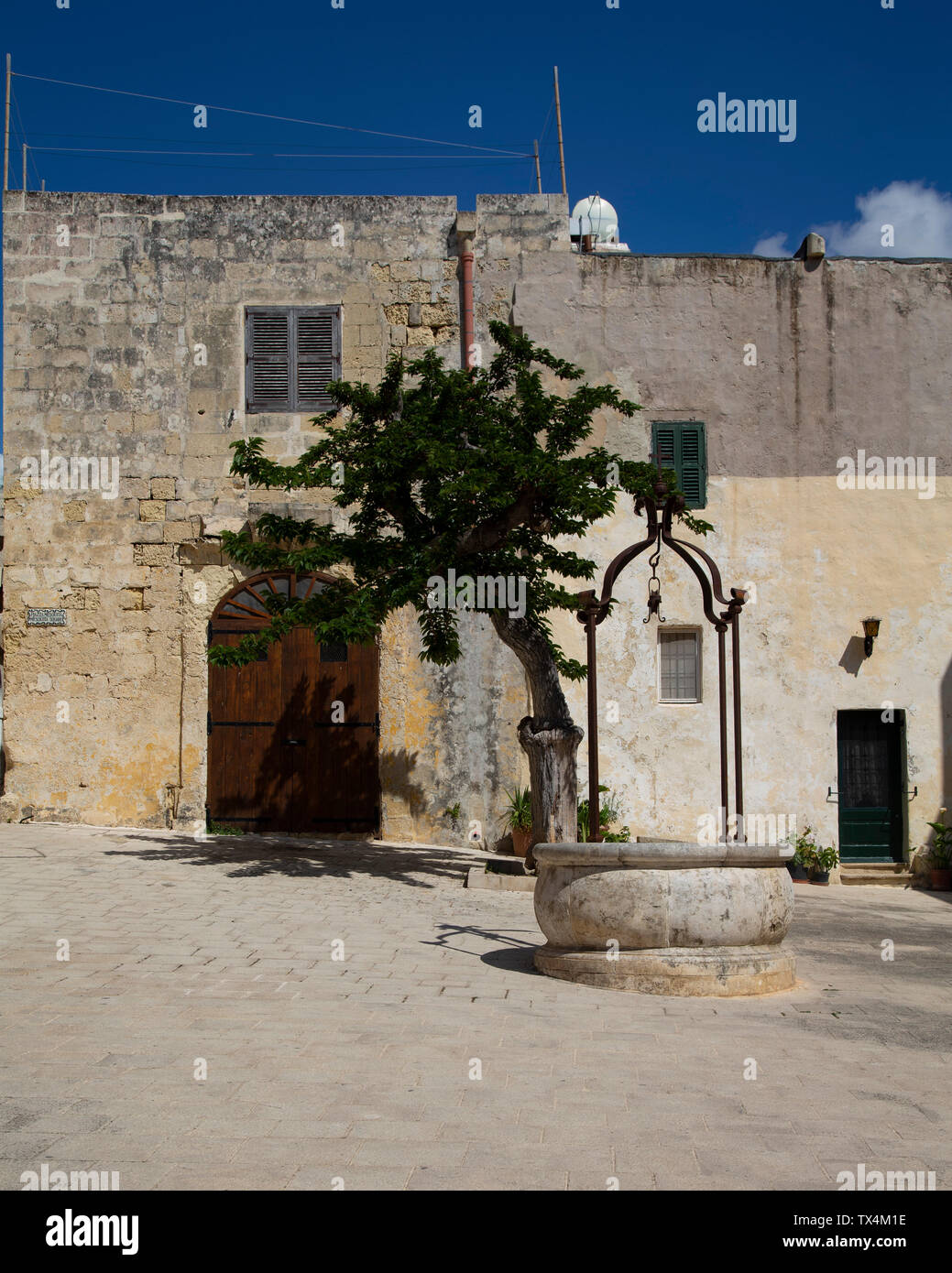 Mesquita Quadrat in der mittelalterlichen Festungsstadt Mdina in Malta Stockfoto