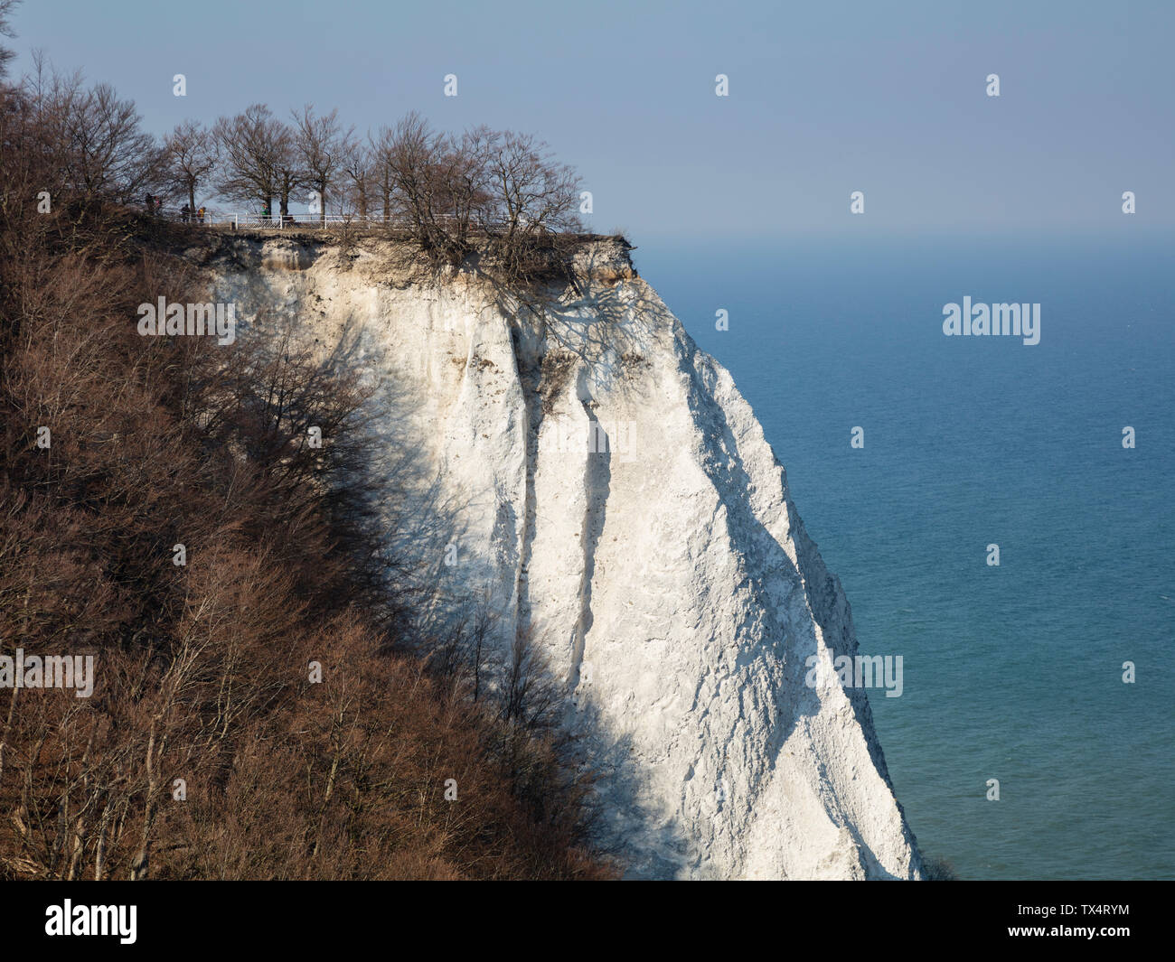 Deutschland, Mecklenburg-Vorpommern, Rügen, Nationalpark Jasmund Kreidefelsen Königsstuhl Stockfoto