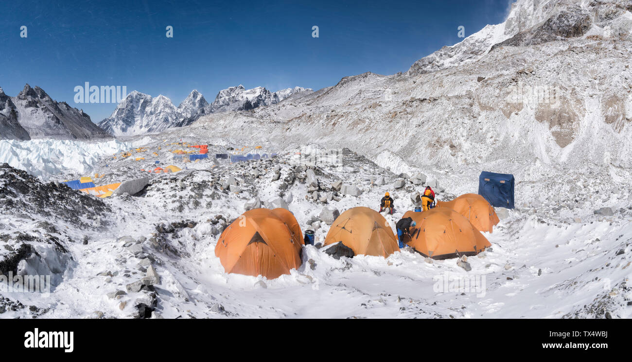 Nepal, Solo Khumbu, Everest Base Camp Stockfoto