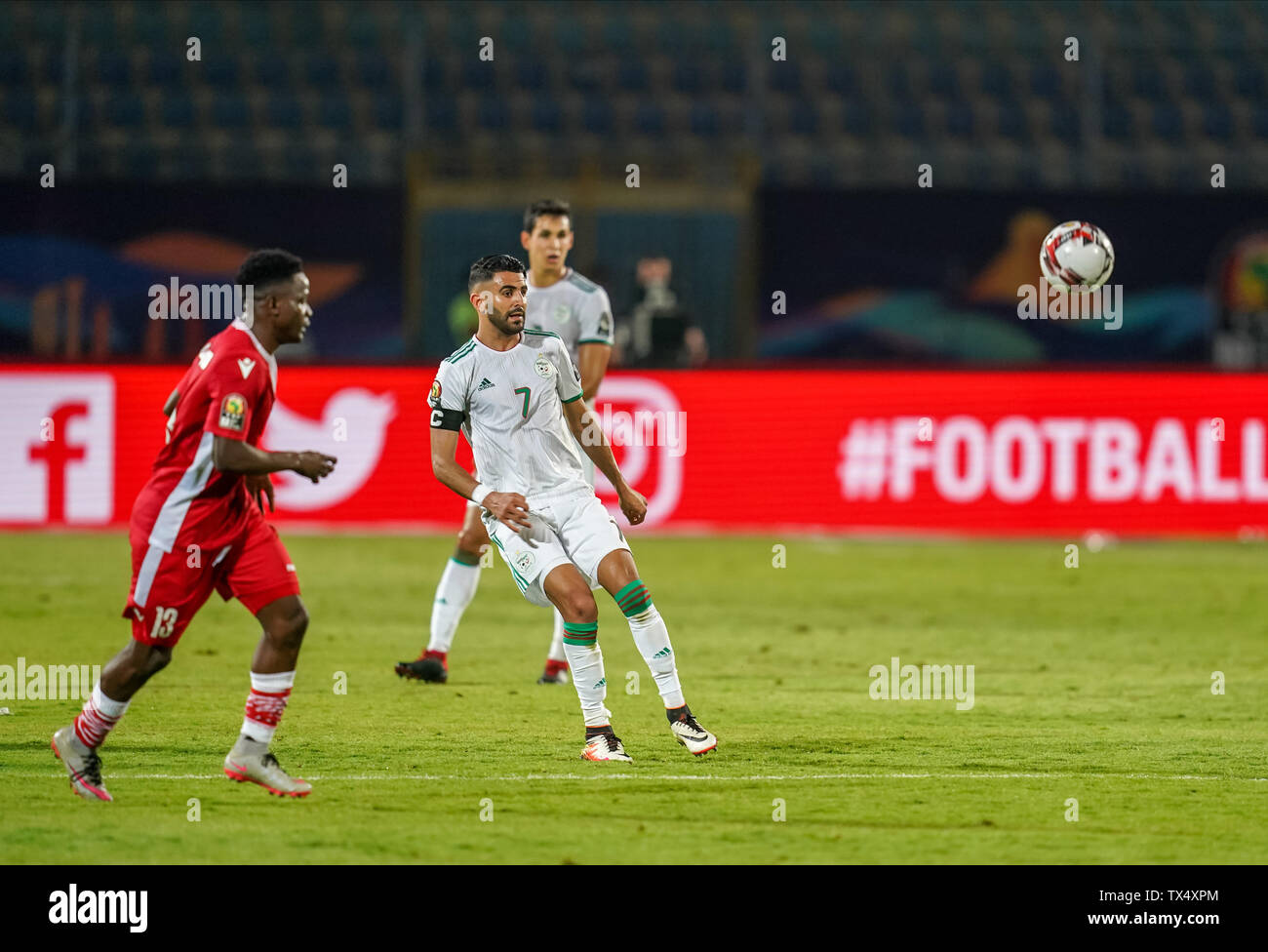 Juni 23, 2019:!! Während der 2019 Afrika Cup der Nationen Übereinstimmung zwischen Algerien und Kenia am 30. November Stadion in Kairo, Ägypten. Ulrik Pedersen/CSM. Stockfoto