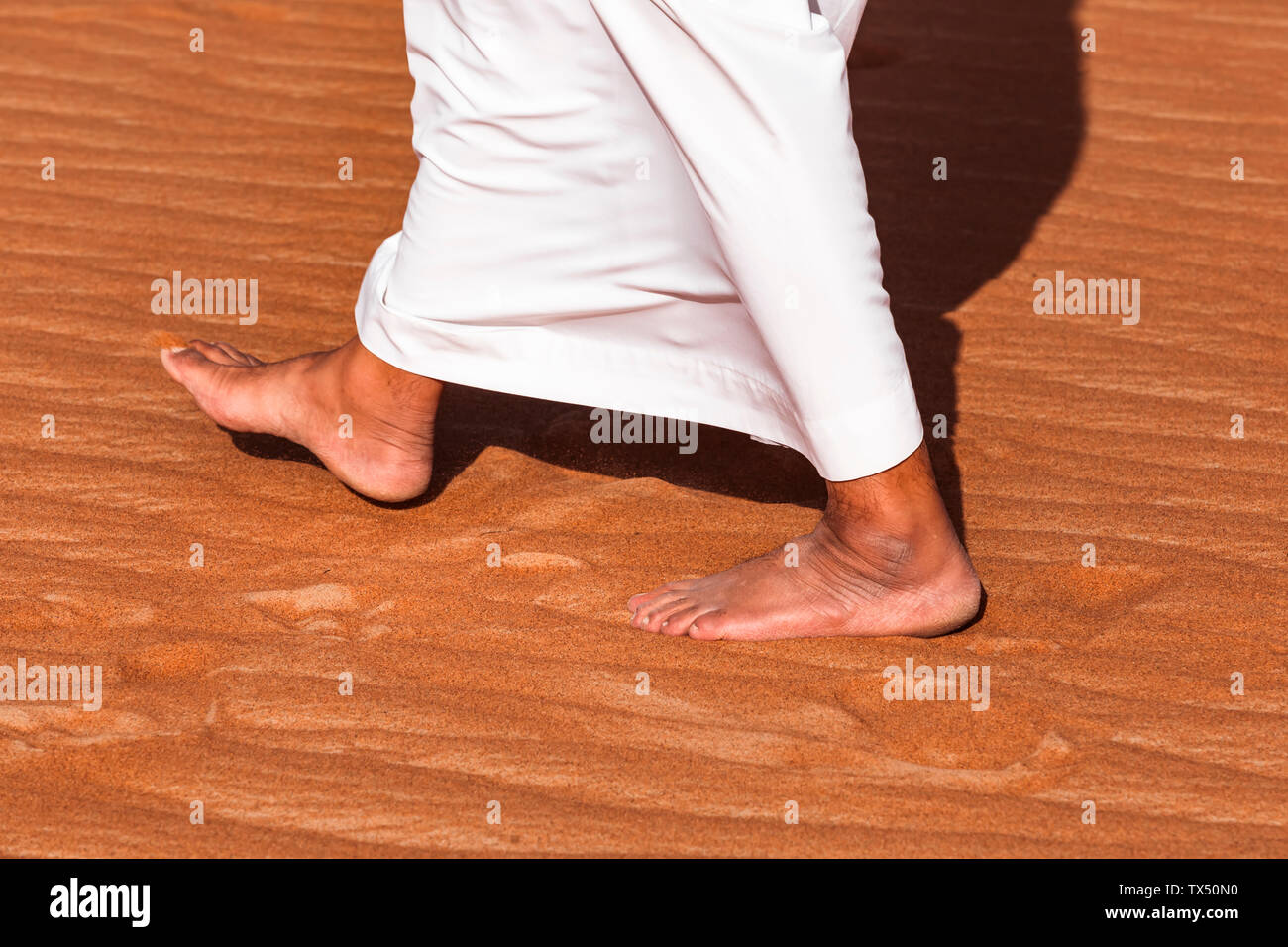 Beduinen in der Wüste Wahiba Sands, Oman Stockfoto