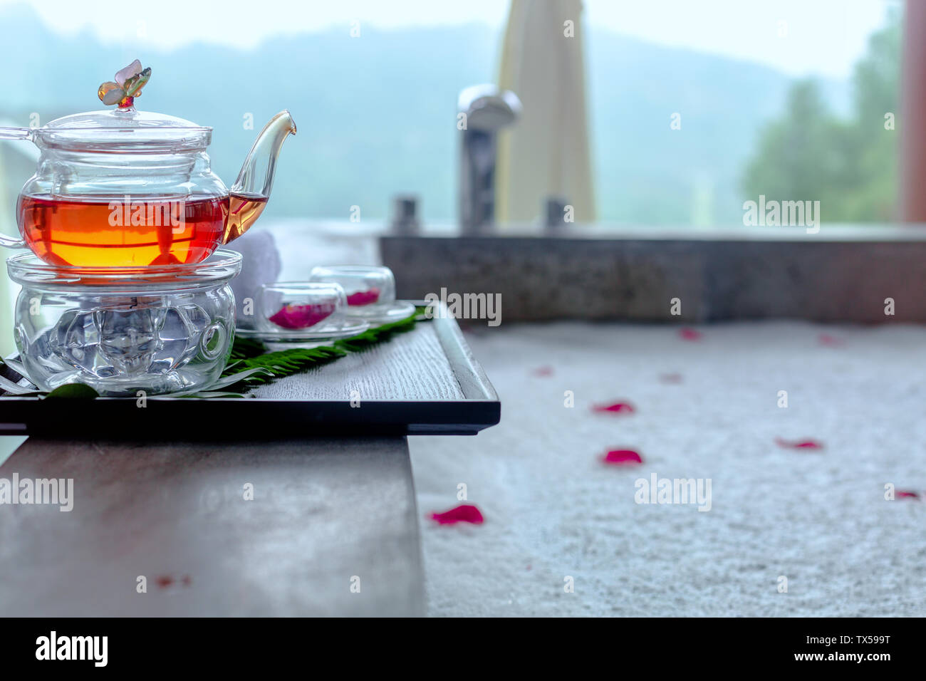Innenraum der modernen Spa Stockfoto