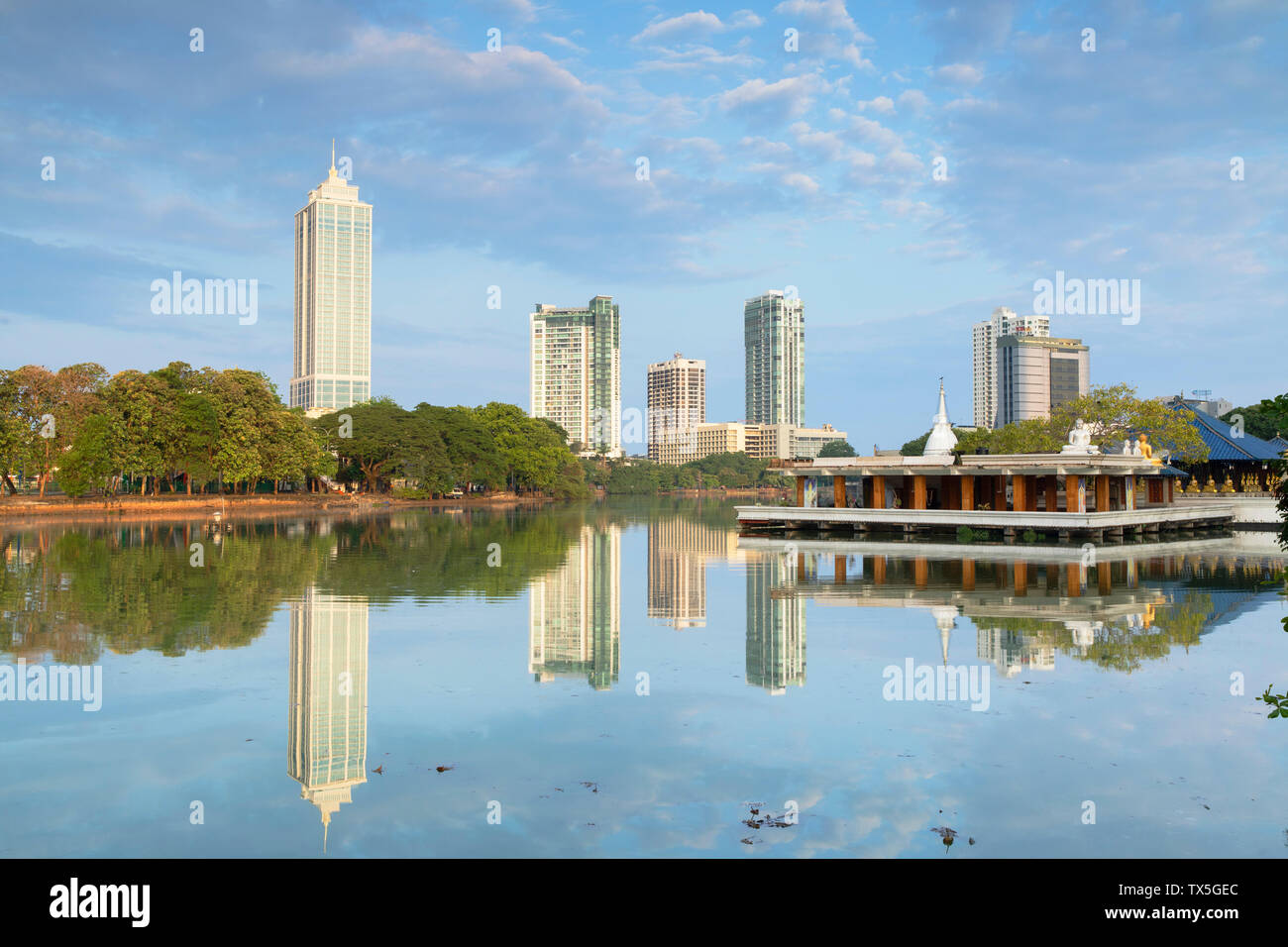 Seema Malakaya auf Bere See, Colombo, Sri Lanka Stockfoto