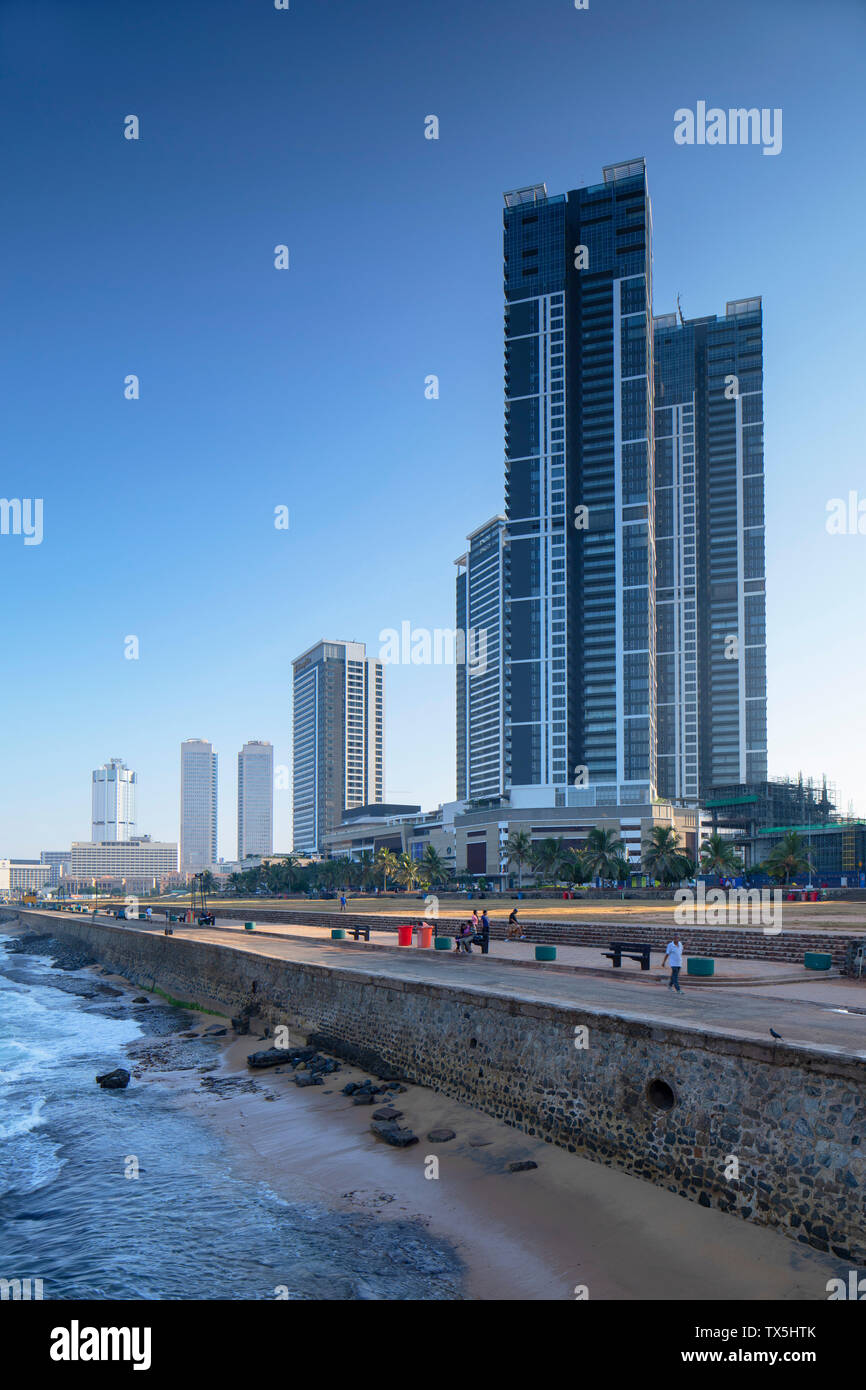 Galle Face Green und Galle Face Strand, Colombo, Sri Lanka Stockfoto