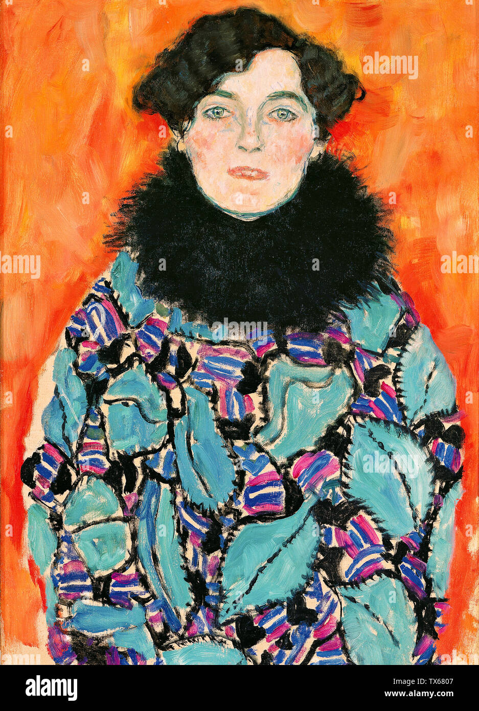 Gustav Klimt, Johanna Staude (unvollendet), Portrait Malerei, 1917 Stockfoto