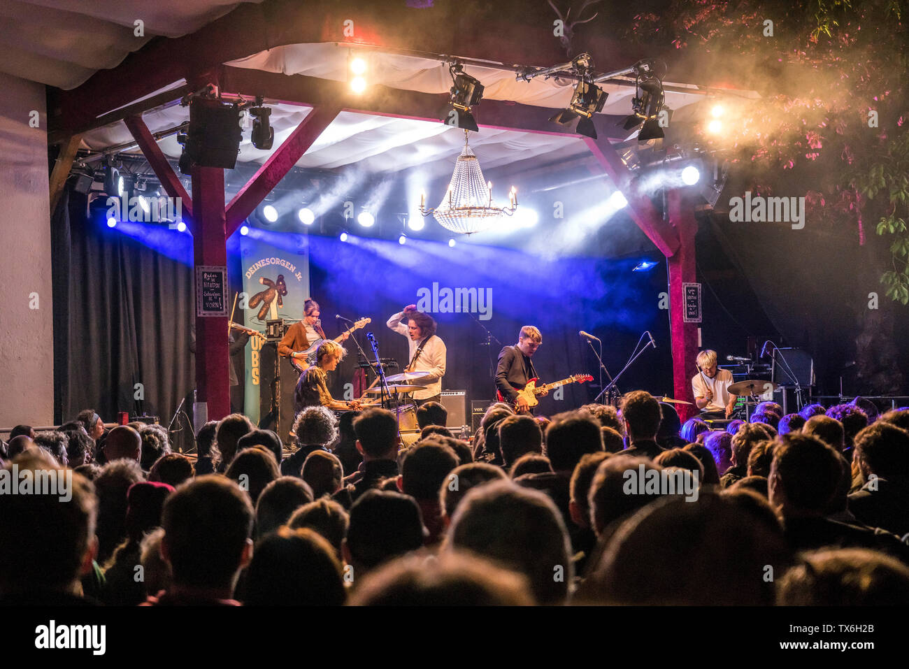 Finnische Band den heiligen Leben und Sterben, Orange Blossom Special Festival, Beverungen, Ostwestfalen, Deutschland | Rock Band der Heilige aus Finnland, Oran Stockfoto