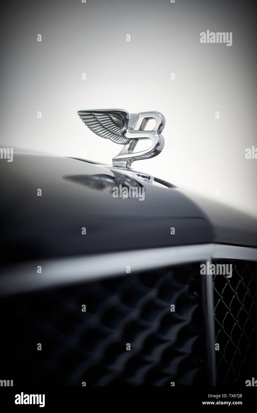 Bentley Mulsanne Motorhaube Abzeichen Stockfoto