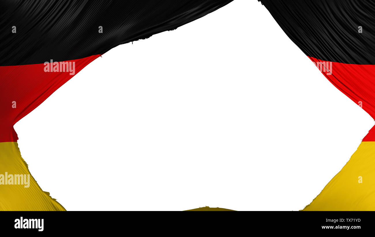 Geteilte Deutschland Flagge Stockfoto