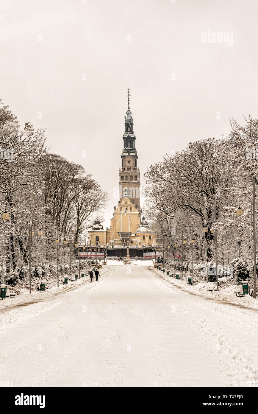 Blick in Jasna Gora Heiligtum, das Kloster in Tschenstochau, sehr wichtig und die meisten beliebten Wallfahrtsort in Polen. Stockfoto