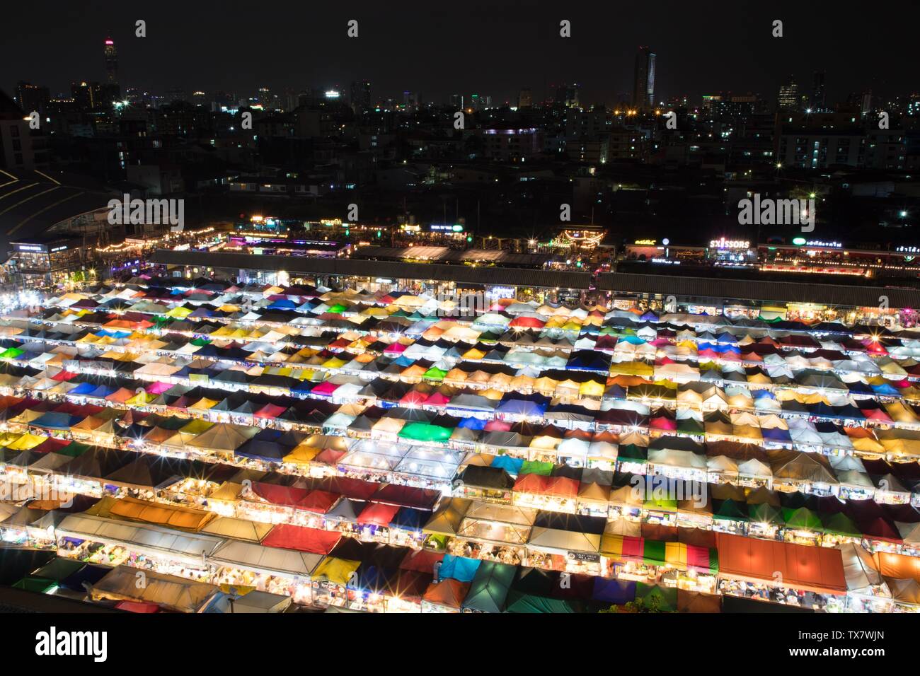 Bangkok nightmarket Stockfoto