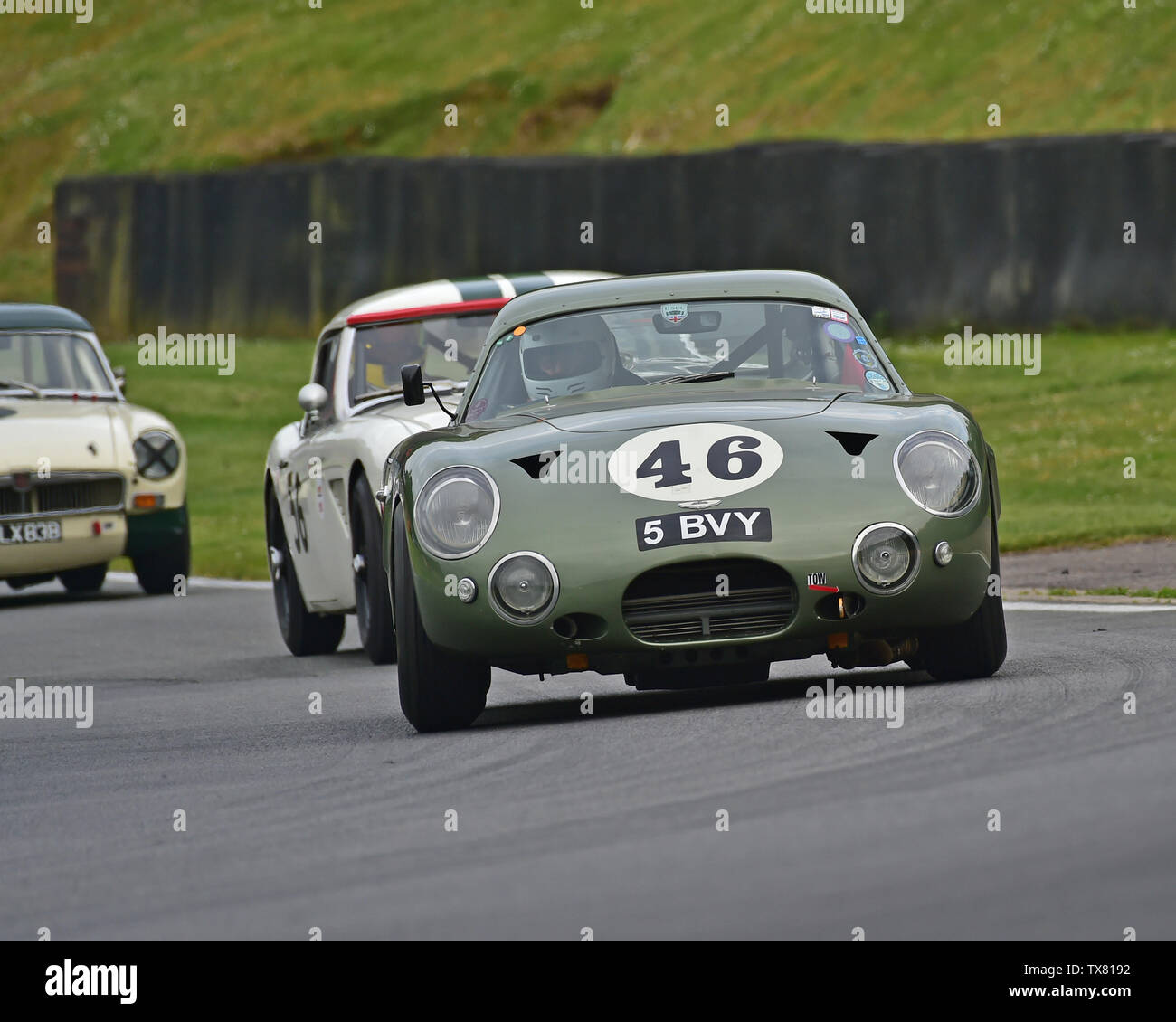 Martin Brauer, Aston Martin Projekt 216 kopieren, Equipe GTS, Meister Historisches Festival, Brands Hatch, Mai 2019. Brands Hatch, klassische Automobile, classic Event Stockfoto