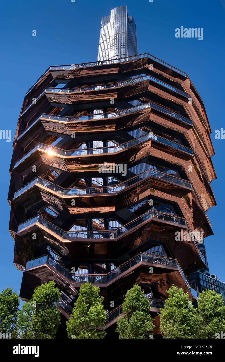 Das Schiff am Hudson Yards, Manhattan, New York City, New York, USA, entworfen von der britische Designer Thomas Heatherwick Stockfoto