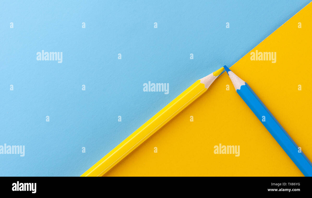 Farbe Bleistift auf Färbung Hintergrund Stockfoto