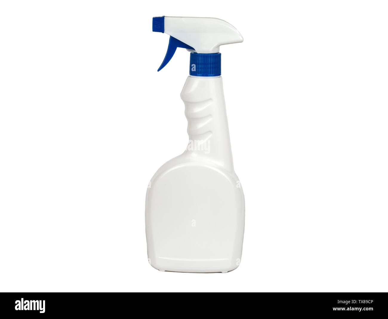 Licht Flasche Feldspritze auf weißem Hintergrund Stockfoto