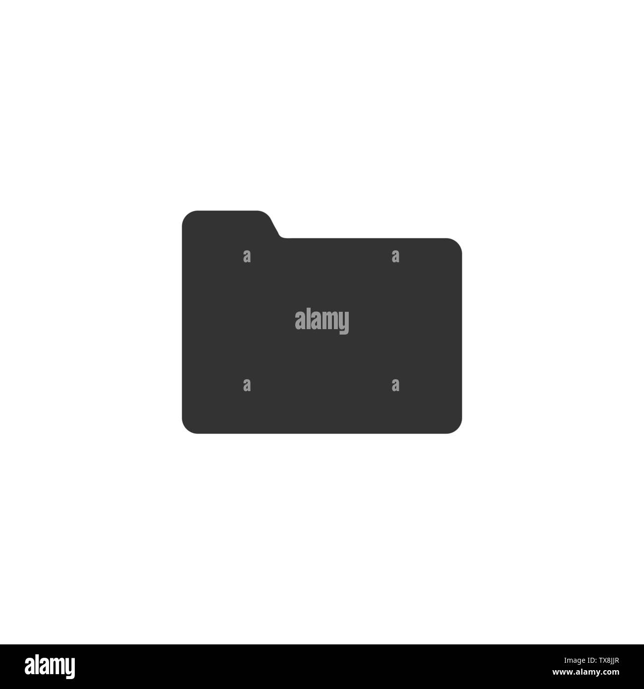 Datei, Ordner Symbol Vektor-illustration flach Stock Vektor