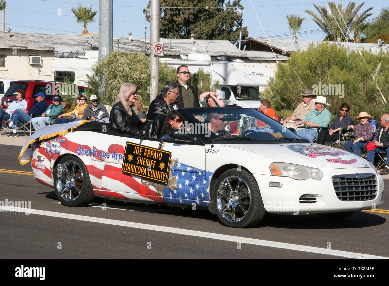 Sheriff Joe Arpaio Maricopa County, Arizona Parade Stockfoto