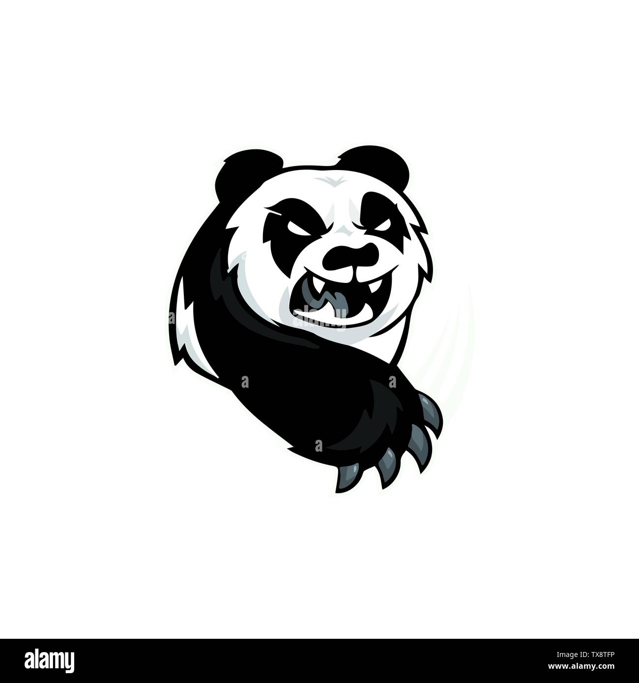 Moderne Panda Logo Design Template vector von Tieren Stock Vektor