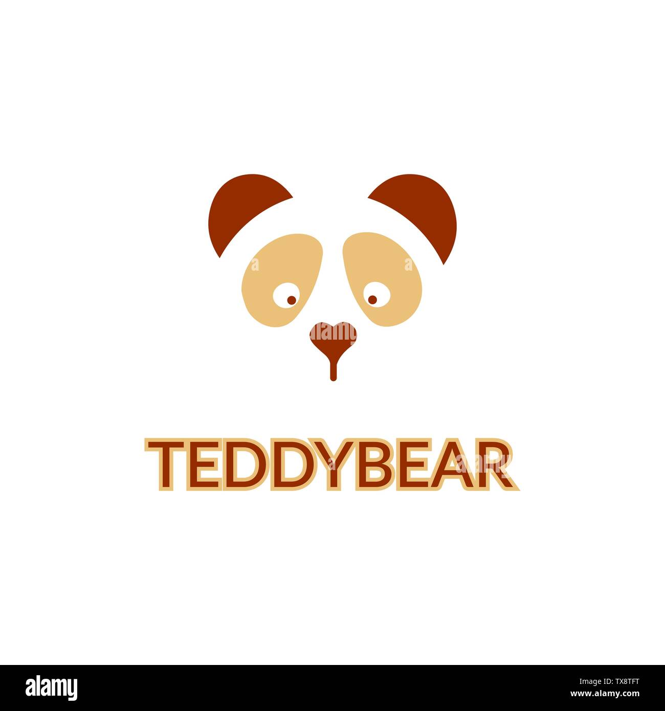 Moderne Panda Logo Design Template vector von Tieren Stock Vektor