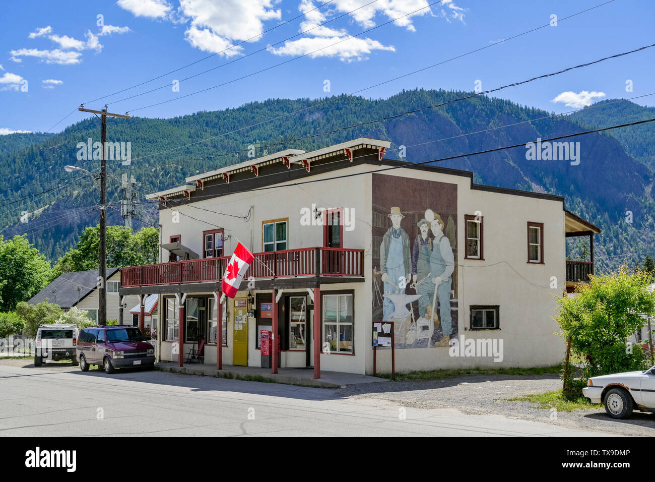 Post, Hedley, British Columbia, Kanada Stockfoto