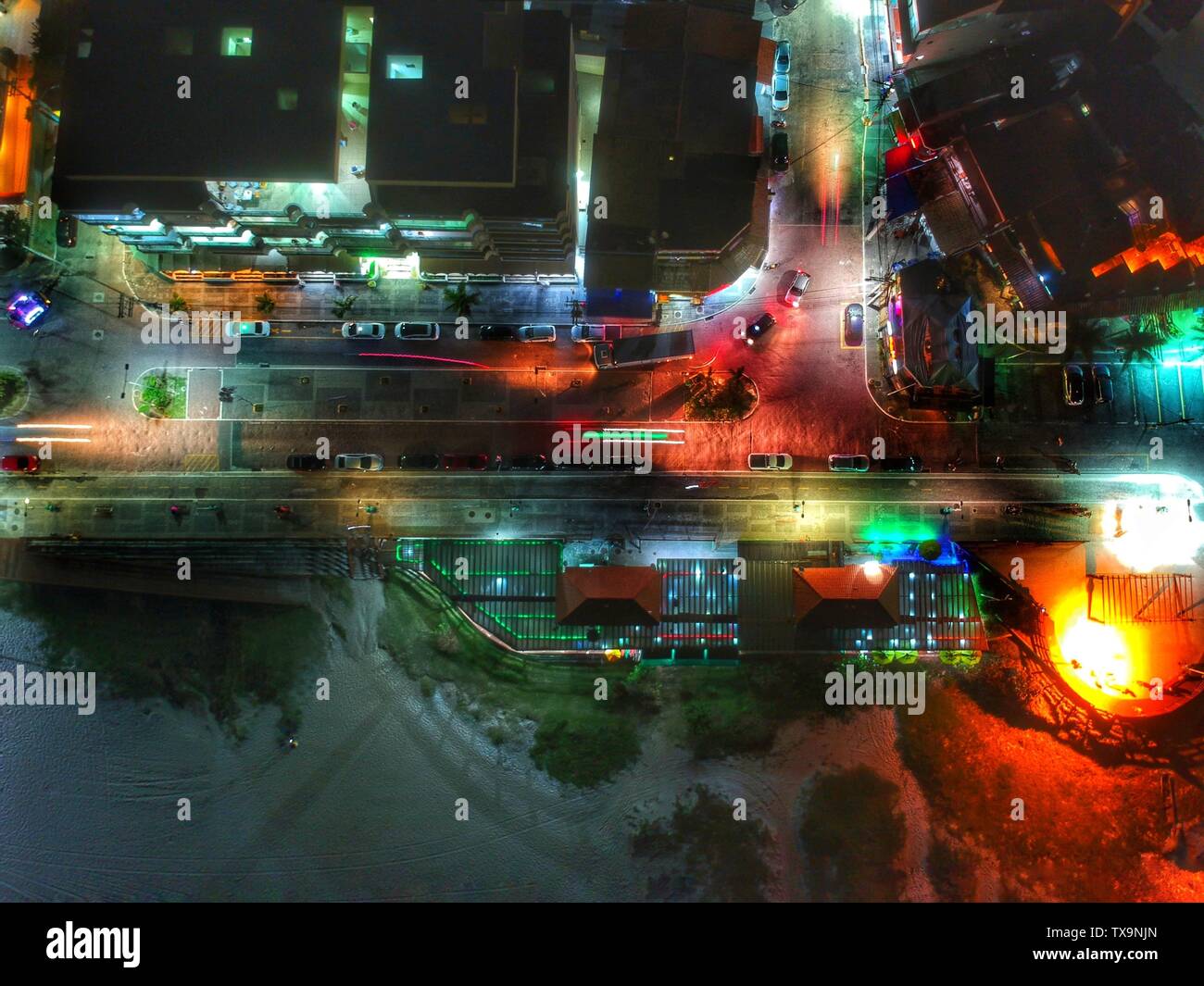 Praia Grande - Noite - Arraial do Cabo RJ Stockfoto