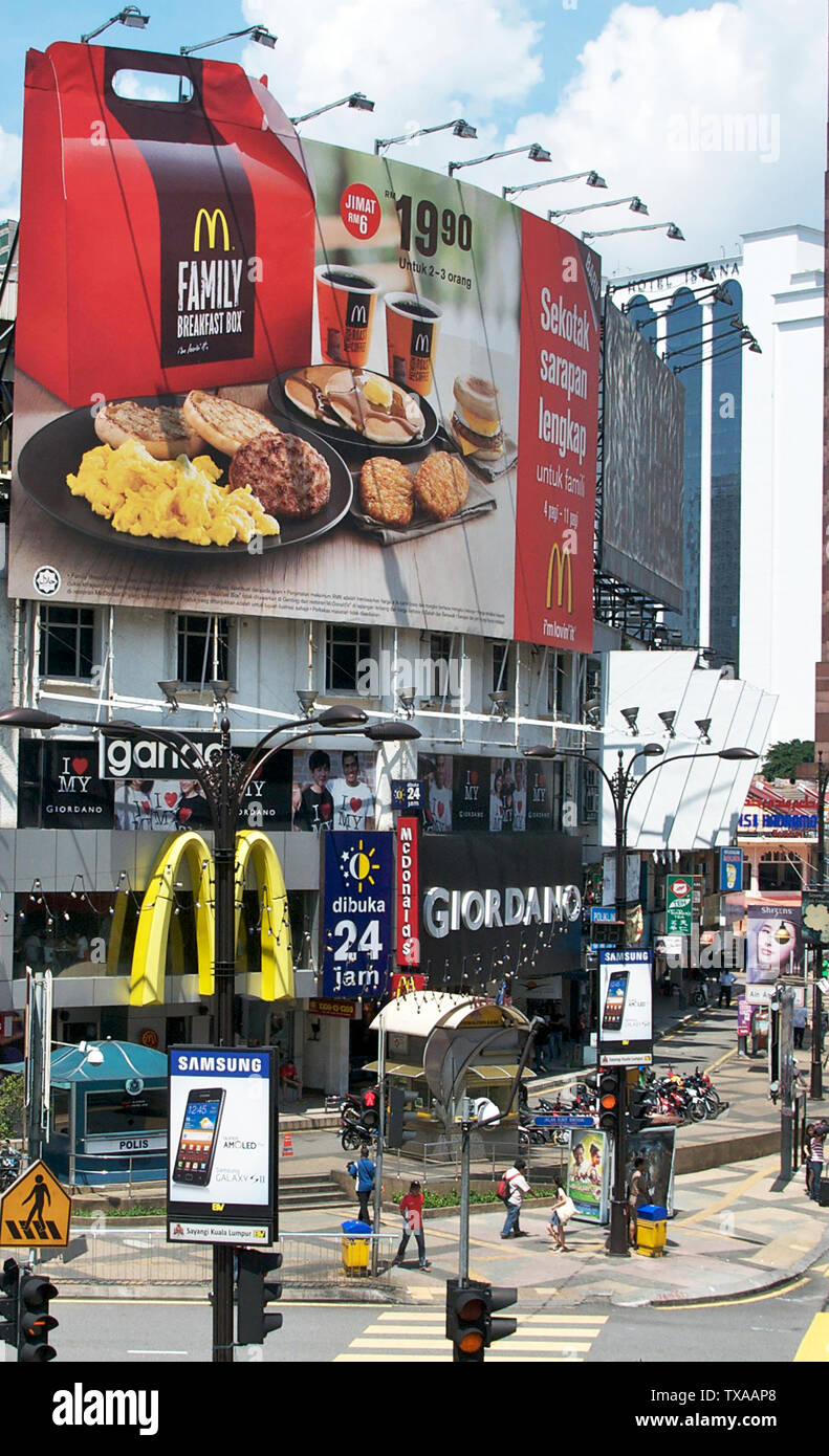 Mc Donalds Restaurant, Bintag, Kuala Lumpur, Malaysia Stockfoto