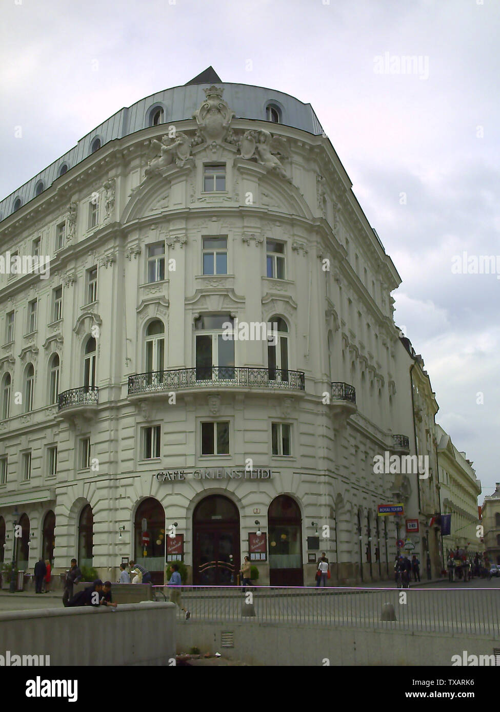 Berühmte coffeehaus Café Griensteidl in Wien, Österreich. Die Griensteidl, im Jahr 1847 gegründet wurde, ein Treffpunkt der jungen Wiener Künstler und wieder i Stockfoto