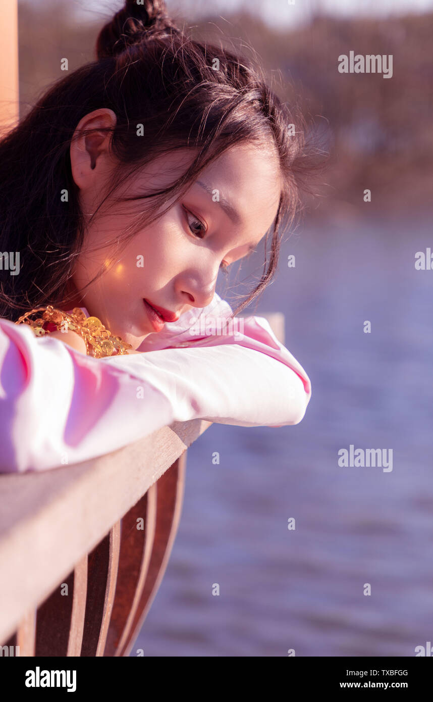 Antike Kostüm zahlen Stockfoto