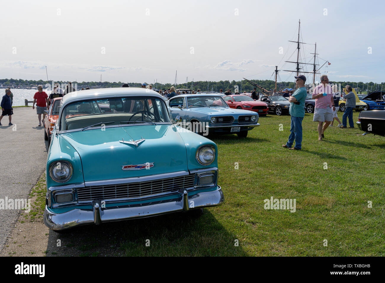 Autos an einem Auto Show Stockfoto