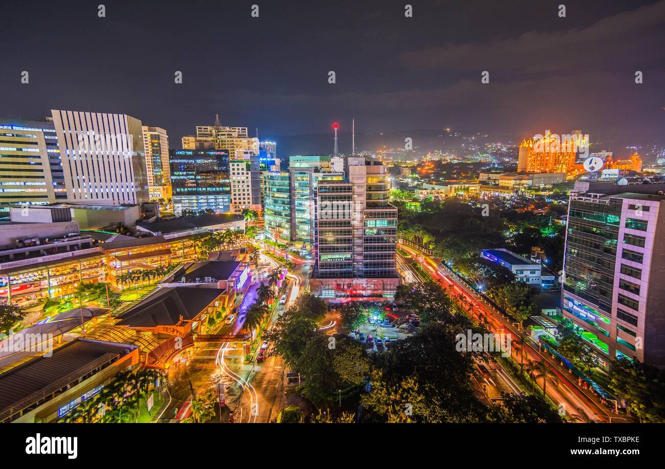 Cebu City Lights Stockfoto