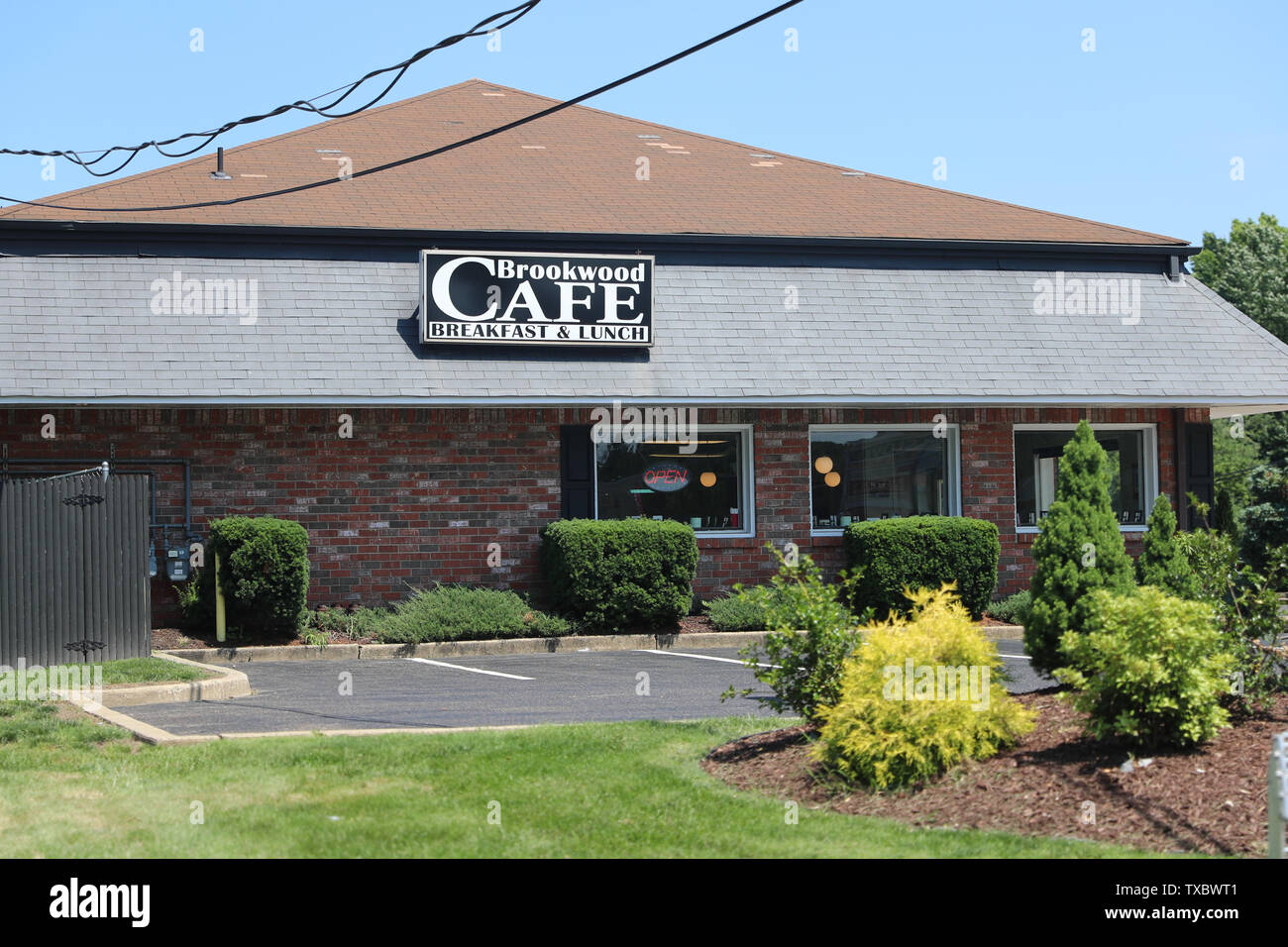 Princeton, New Jersey - 23. Juni 2019: Cafe store Front Stockfoto