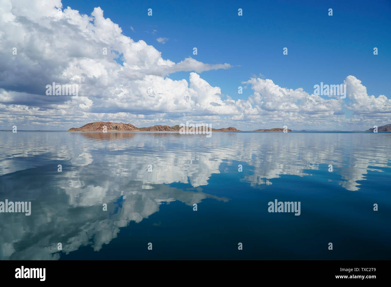 Lake Argyle ist Westaustraliens größtes und Australiens größte Süßwasser-man-made Behälter durch Volumen und Teil der Ord River. Foto ta Stockfoto