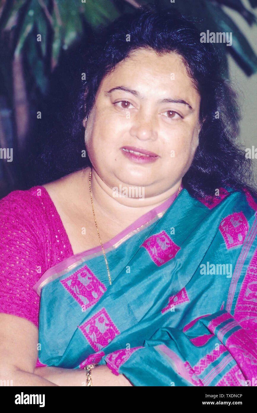 Indische Schriftsteller Sushmita Banerjee, Indien, Asien Stockfoto