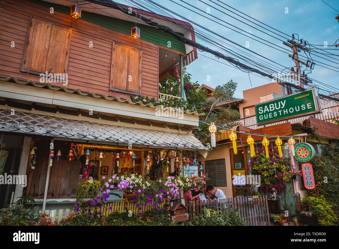 Auf den Straßen von Chiang Mai, Thailand Stockfoto