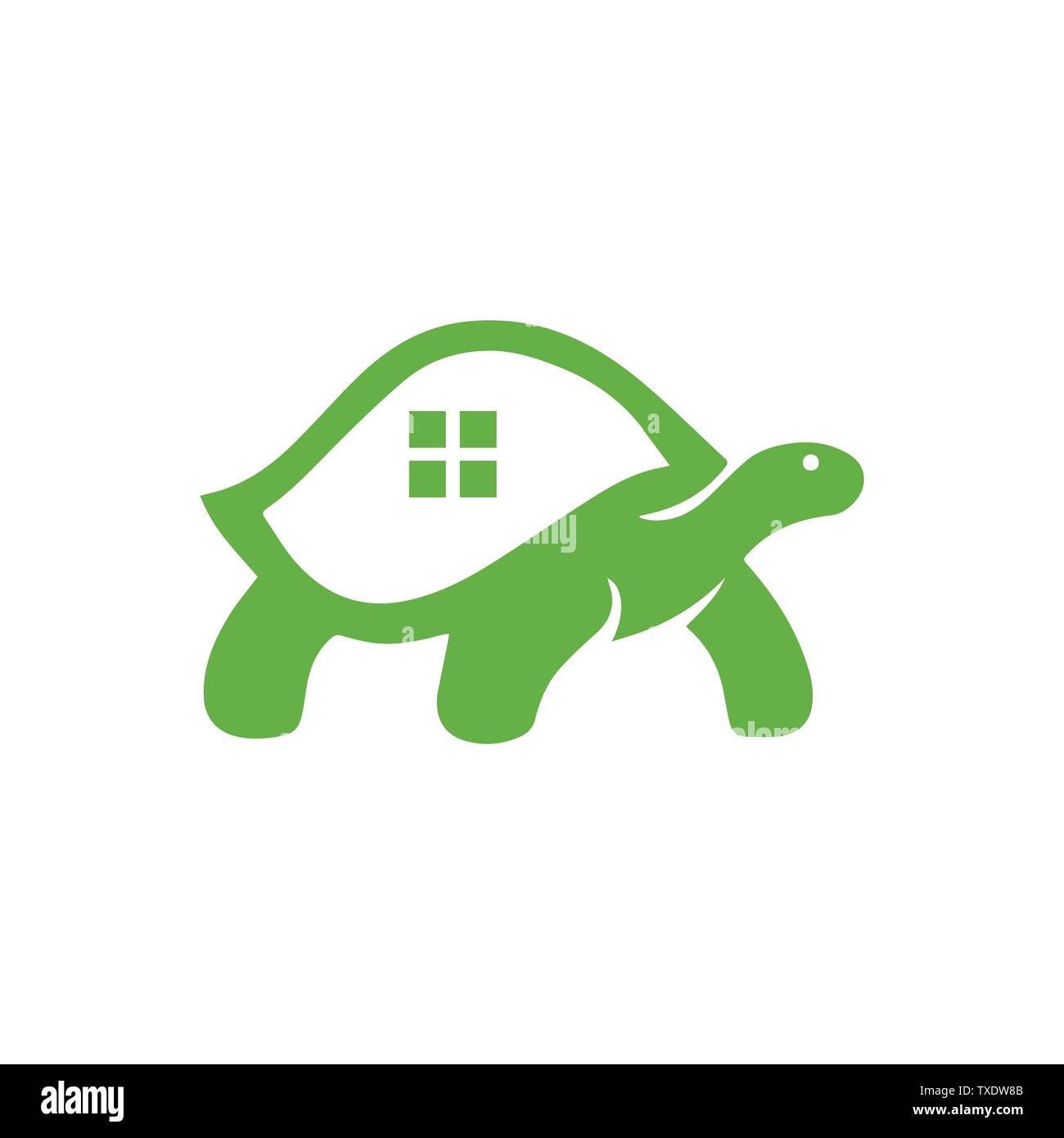 Ökologische Schildkröte - logo Vorlage Stock Vektor