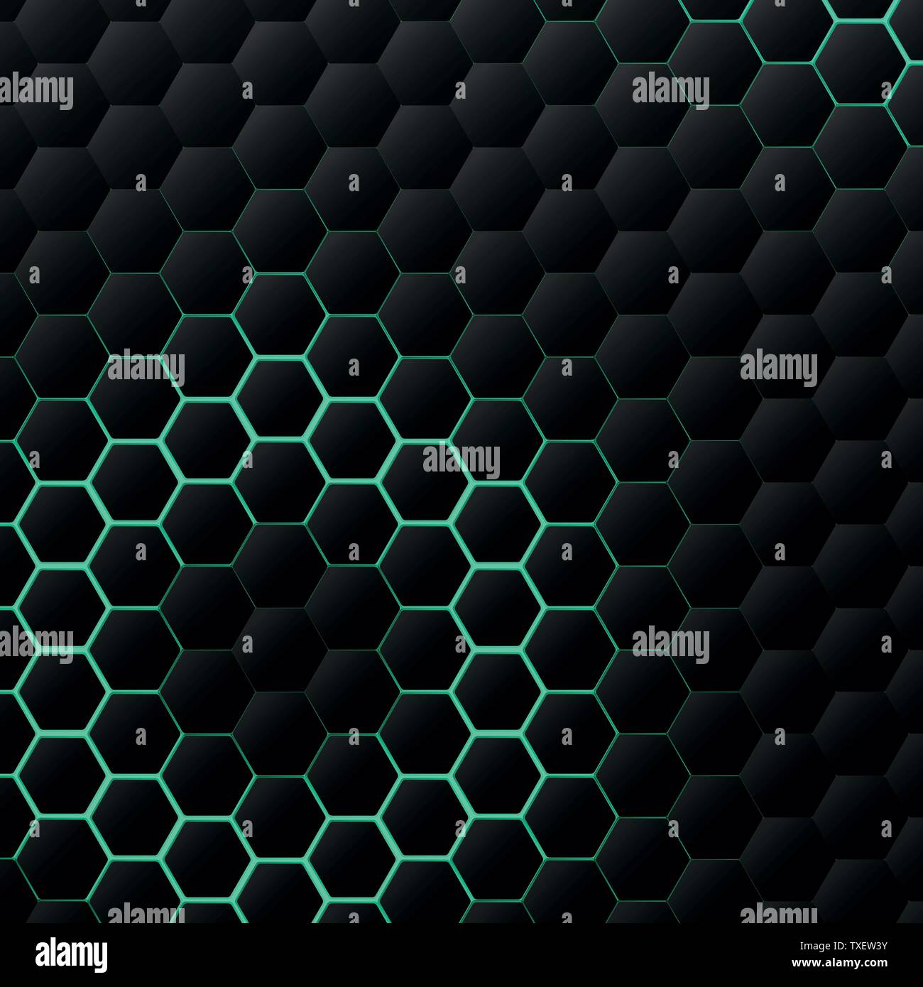 Abstrakte schwarzen sechseckigen Technologie Muster deko Hintergrund. Sie können für Ad, Poster, Artwork, Template Design, Cover Design, Print verwenden. Stock Vektor