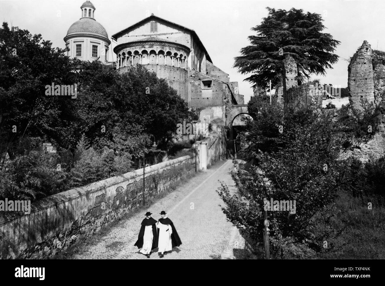 Italien, Rom, Basilika der Heiligen Johannes und Paul auf der Caelian Hill, 1930 Stockfoto