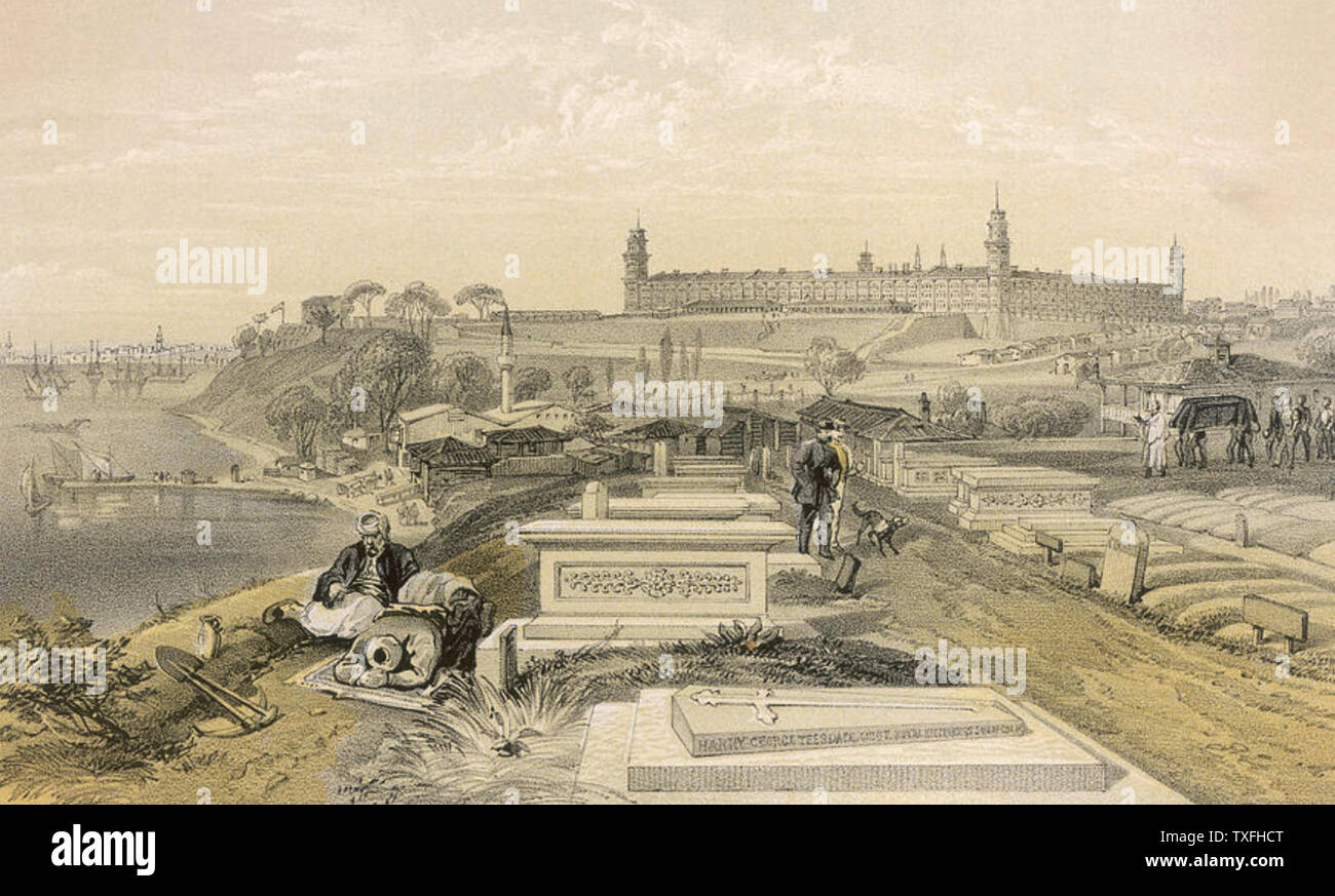 Krimkrieg das Krankenhaus und dem Friedhof von Scutari Stockfoto