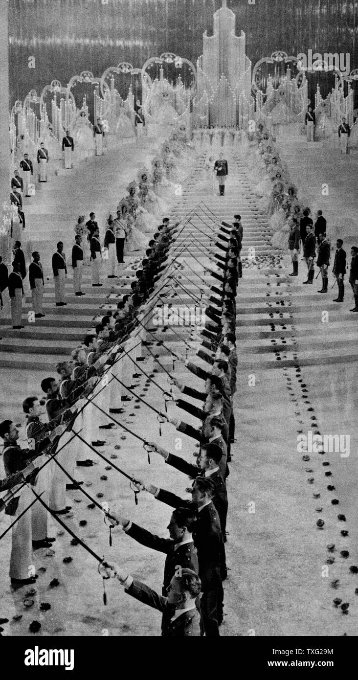 Busby Berkeley Choreographen auf der Bühne Hochzeit CA 1935 Stockfoto