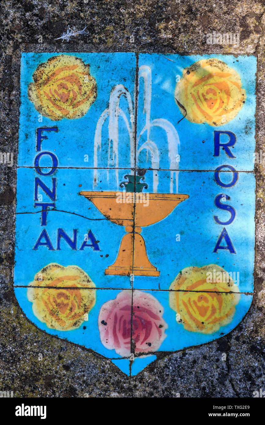 Frankreich, Alpes Maritimes, Menton Garavan Bezirk, Jardin Fontana Rosa (Fontana Rosa Garten), von Vicente Blasco Ibanez 20. Jahrhundert geschaffen, Keramik b Stockfoto