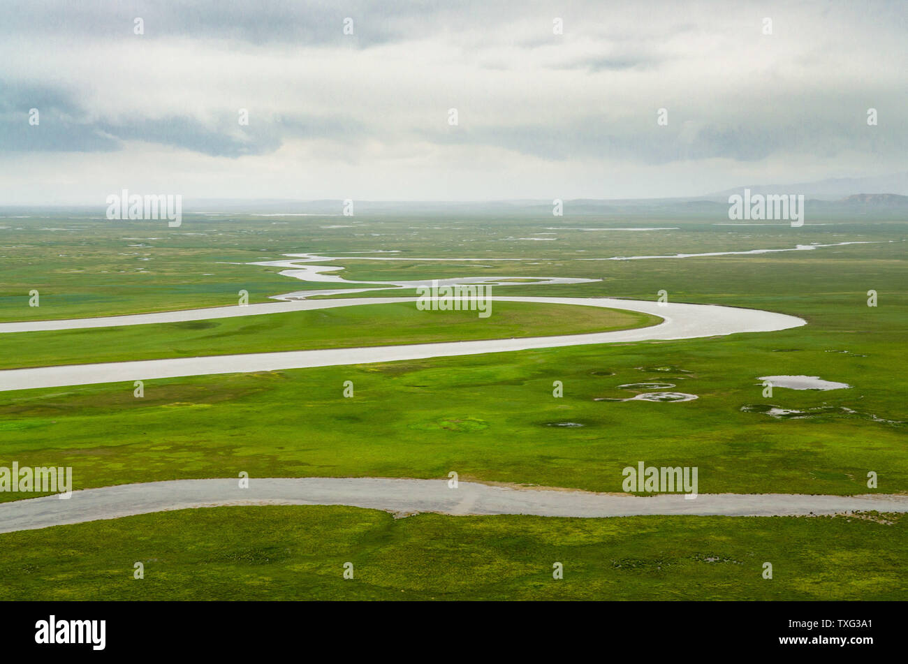 90 - acht Biegungen der Bayinbrook Prairie Stockfoto