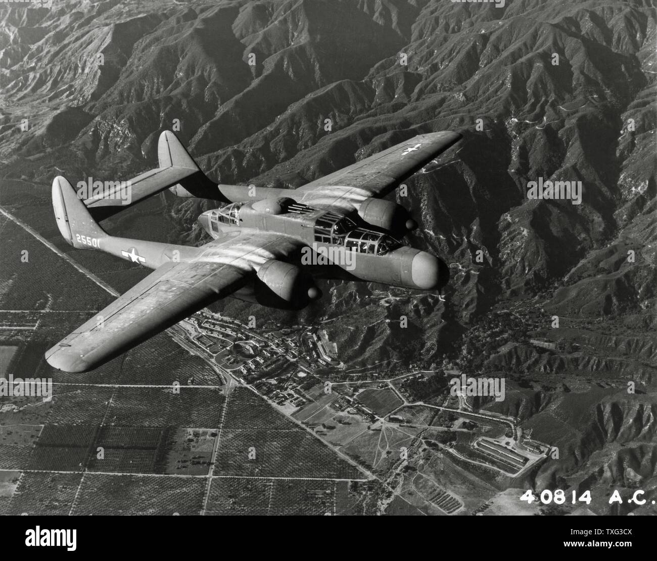 Northrop nacht Jagdflugzeug P-61 "Schwarze Witwe", 1944 Stockfoto