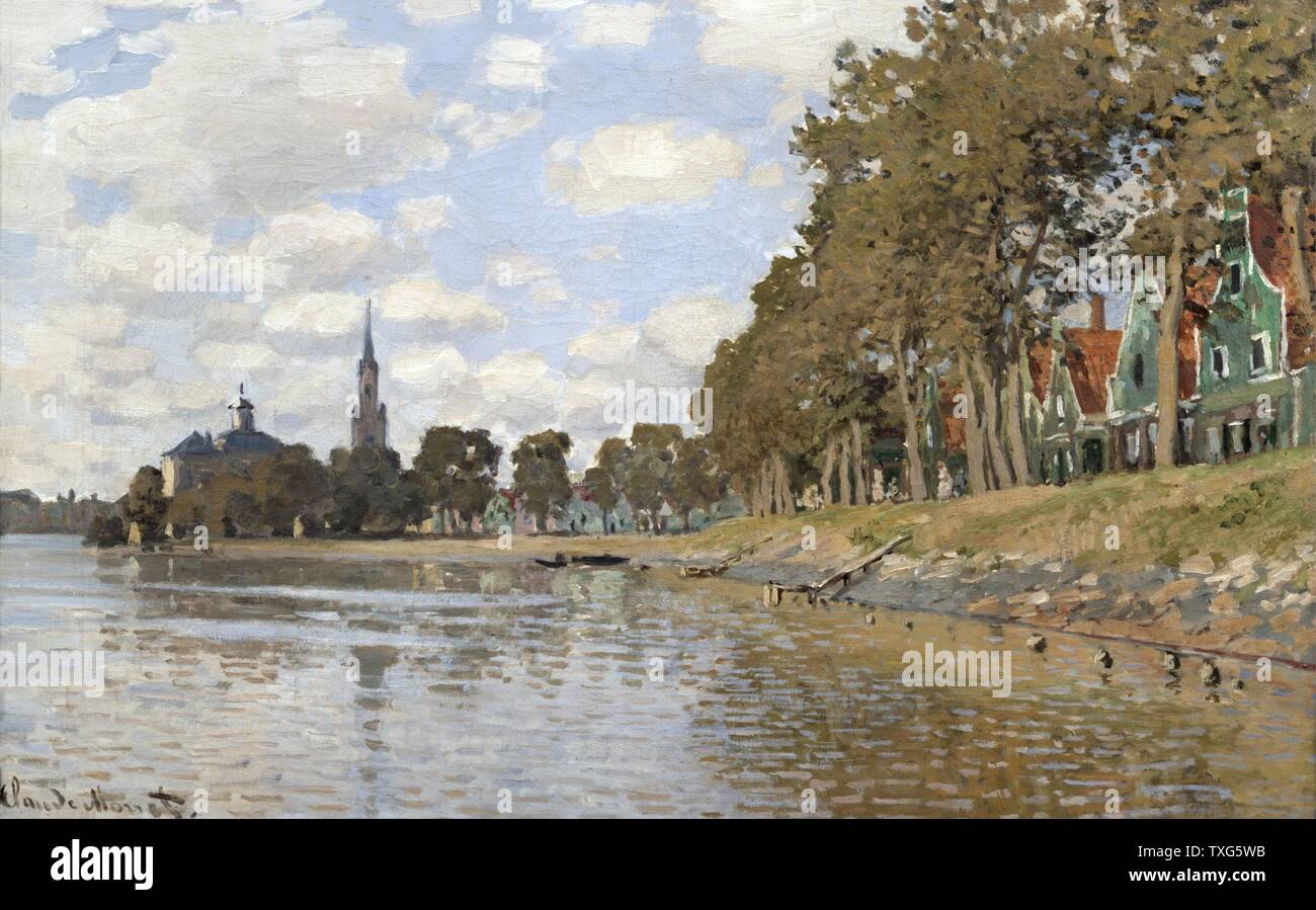 Claude Monet (1840-1926) Französische Schule Zaandam (Canal de Hollande) 1871 Öl auf Leinwand (47,8 x 73 cm) Paris, Musée d'Orsay Stockfoto