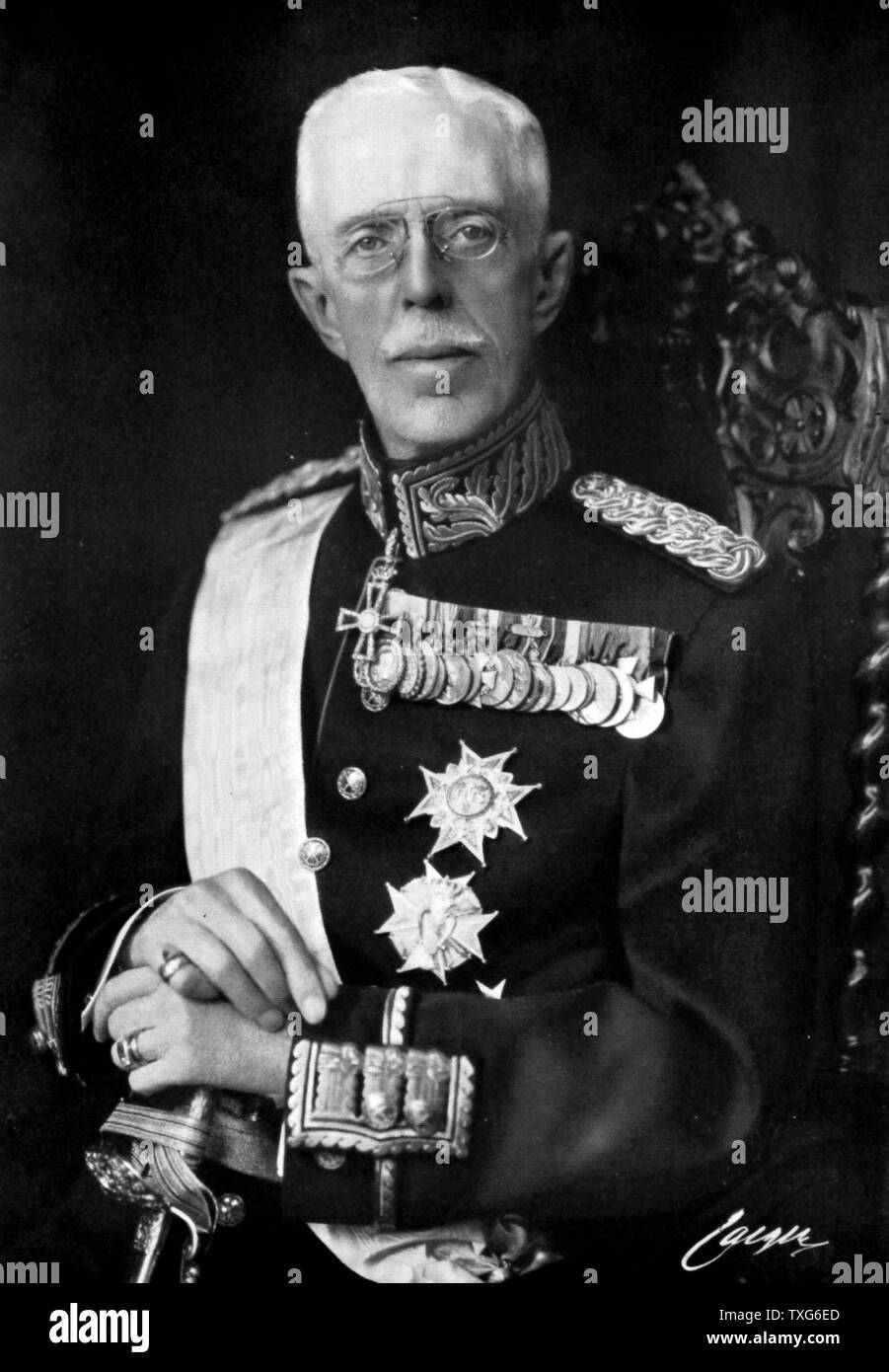 Gustaf V, König von Schweden von 1907 Stockfoto