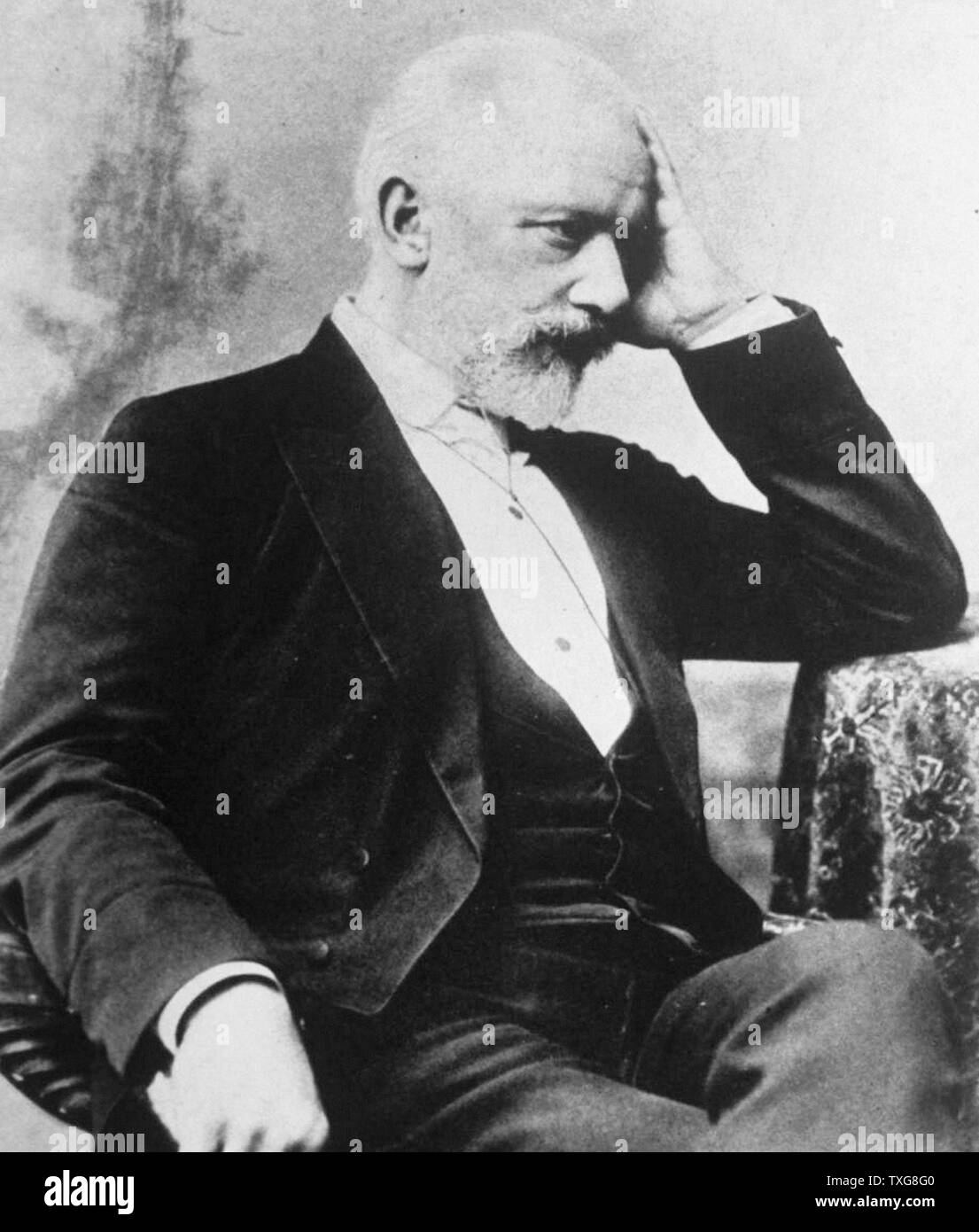 Peter Ilich Tchaikovsky, russischer Komponist Stockfoto