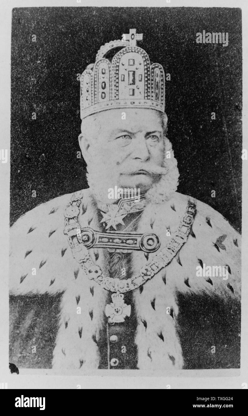 Wilhelm i., Kaiser von Deutschland. Wilhelm war der König von Preußen und das erste Staatsoberhaupt des Vereinigten Deutschlands. Stockfoto
